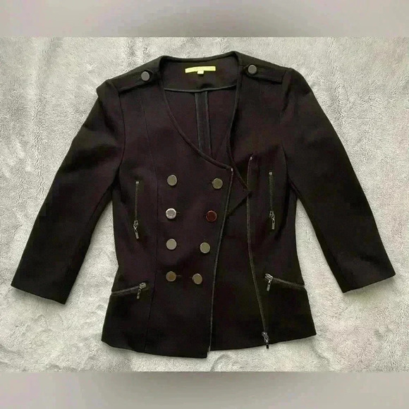 Gianni Bini Knit Military Jacket - Picture 2 of 8